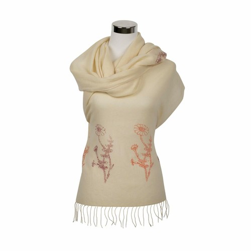 Scarf printed 100 cashmere - scarf,
