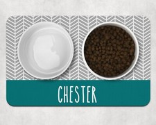 Personalised pet bowl mat personalised dog mat personalised cat mat dog gift