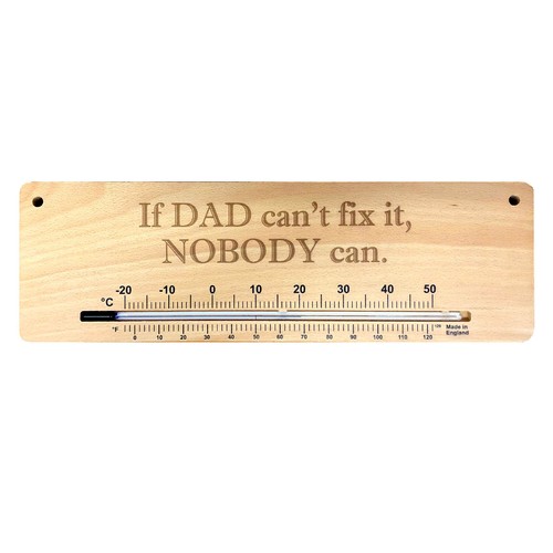 Wooden thermometer if dad - thermometer,