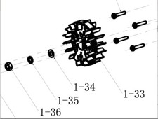 Spare Parts for TITAN TT5MTP26-2, TT2MTP26-2 (Flywheel Assembly)