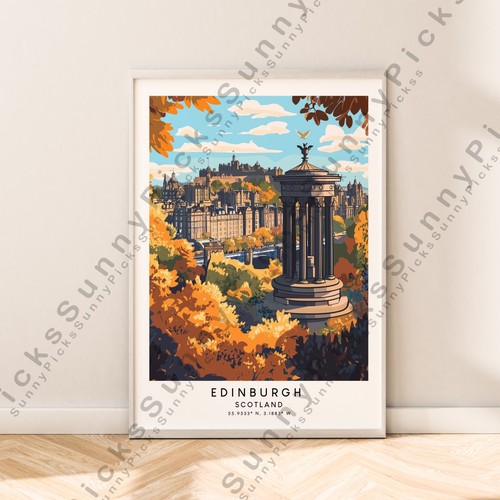 Edinburgh wall art - edinburgh, print