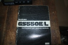 1980? SUZUKI GS550E GS550L SUPPLEMENTARY SERVICE MANUAL