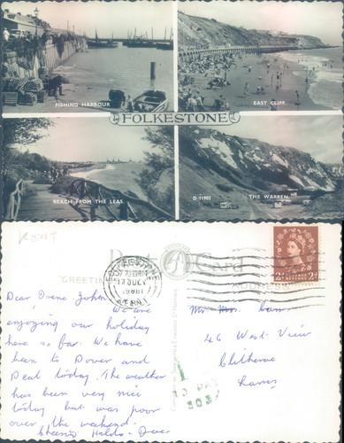 Folkestone harbour and beach - and,