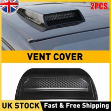 2x Air Flow Intake Turbo Bonnet Hood Scoop Vent Cover Black Auto Car Decorative