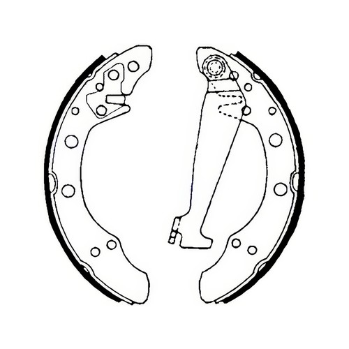 Delphi ls1625 brake shoe set - delphi,