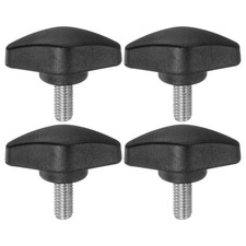 4pcs M6 x 14mm Male Thread Tee