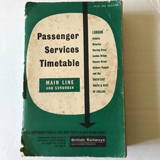 Passenger Services Timetable 9 Sep 1963-14 Jun 1964. London Main Line & Suburban