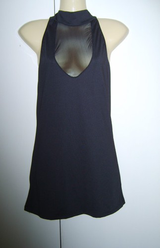 Ladies black dress - with, mesh