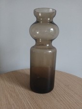 Vintage Smoked Glass Vase