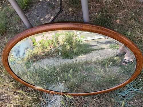 Antique oval inlaid - inlaid, parquetry