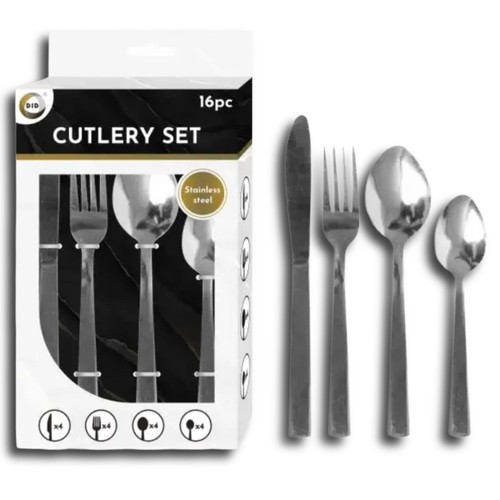 16pc stainless steel cutlery - 16pc,