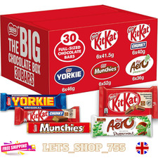 The Big Chocolate Box, 30 x Chocolate Bars Sharing Gift, 1.3kg Delicious Best Uk