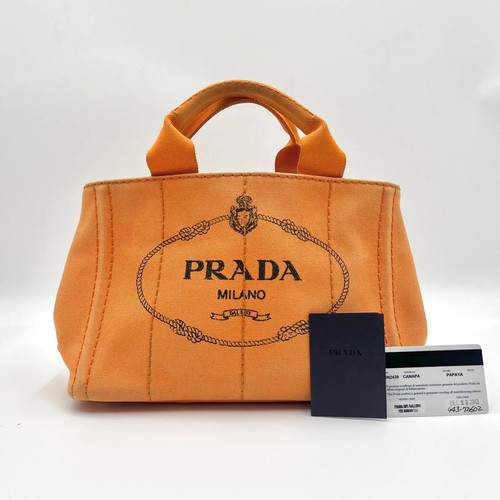 Auth prada canapa canvas - prada, logo