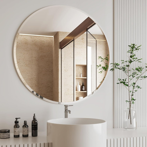 Large frameless beveled - 36",