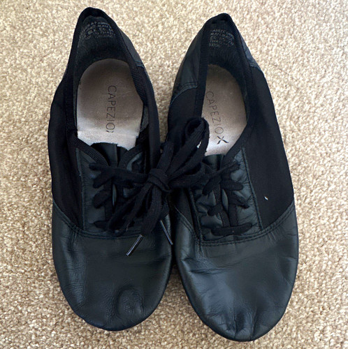 Capezio black leather - leather, lace-up