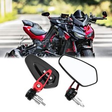 2x Red 7/8" Motorcycle Bar End