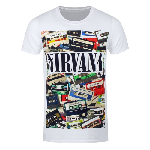 Nirvana shirt cassettes band - nirvana, t-shirt