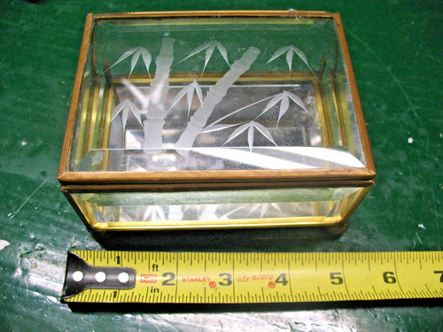 Vintage beveled glass - glass, jewelry
