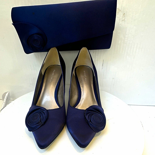 Jacques vert navy satin court - navy,