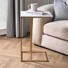 C Shape Table Coffee Laptop