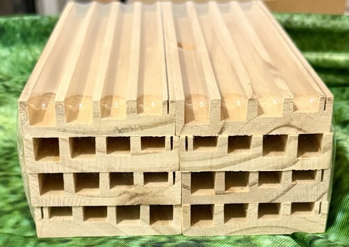 Wooden domino racks set 8 - wooden, of