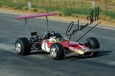 Graham Hill Signed Autograph