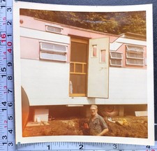 Old Mobile Home Pink and White