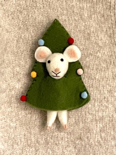 Felt mouse christmas - felt,