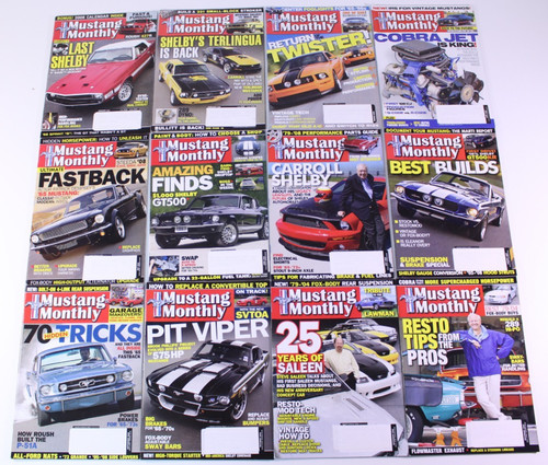 Mustang monthly magazine lot - mustang,