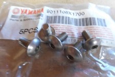 YAMAHA MT03  WR125  XT660Z TENERE  GENUINE NOS COWLING SCREWS x5 - # 90111-06X17