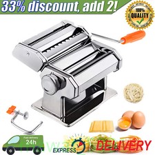 6 IN 1 STAINLESS STEEL PASTA LASAGNE SPAGHETTI TAGLIATELLE RAVIOLI MAKER MACHINE