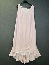 Gabriela Sanchez pale pink hi low flute hem fishtail occasion dress
