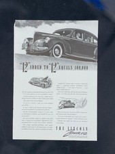 Magazine Ad - 1940 - Lincoln