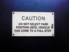 Sign from cab of British Rail locomotive.