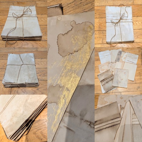 Sheets coffee tea dyed a4 - 50,