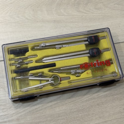 Vintage rotring compass set - vintage,