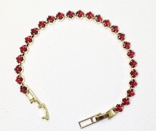 Simulated ruby bracelet 925 - simulated,