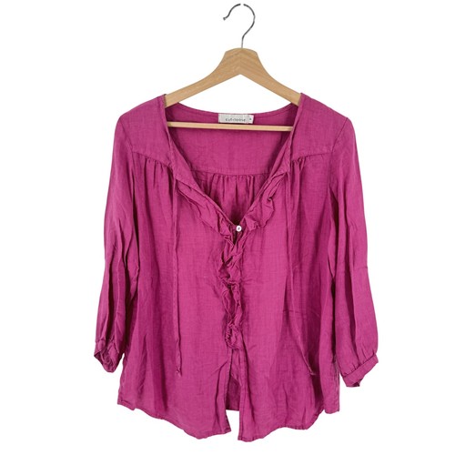Cut loose ruffle fuschia - cut,