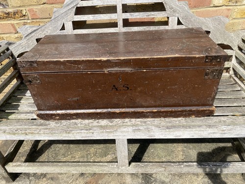 Old antique pine chest - antique,