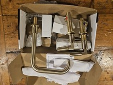 Arezzo Brushed Brass Art Deco