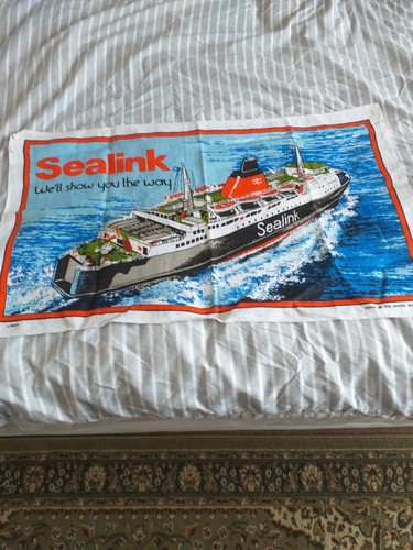 Vintage linen sealink - sealink, ferries