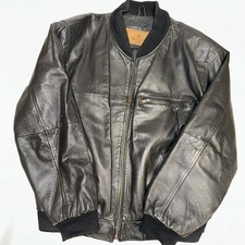 Milan Leather Jacket Size Medium Black Leather Men’s Leather Coat VGC