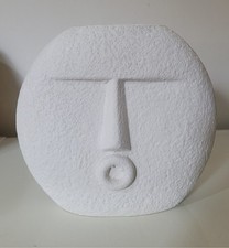 George Face Ceramic Vase for Home Décor dry Flower Vase for Living boho white ne