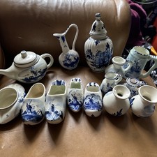 Bin Miniature Blue And White