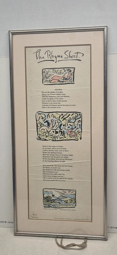 Vintage the rhyme sheet - vintage,