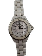Chanel J12 Quartz Wristwatch White Ceramic Bracelet Swiss Made