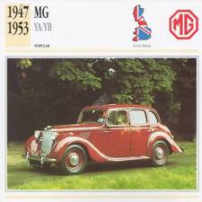1947-1953 M.G. / MG YA / YB Classic Car Photograph / Information Maxi Card