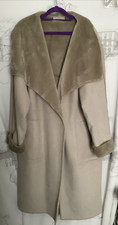 Size 20 22 - ANN HARVEY Faux Sheepskin Coat Excellent Condition *VERY HEAVY*