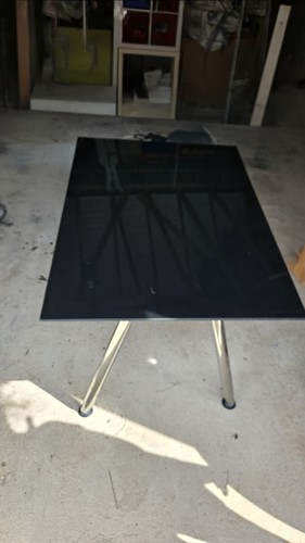 Ikea glass topped desk - glass,