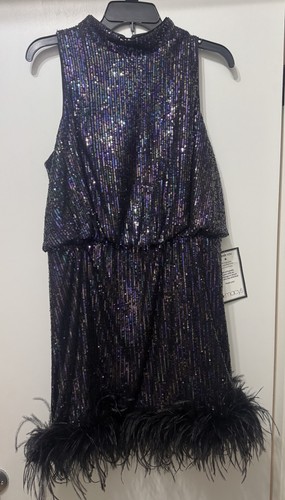 Nwt eliza sequin mini dress - eliza, j